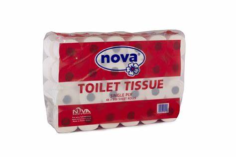 NOVA TOILET TISSUE 1PLY 48