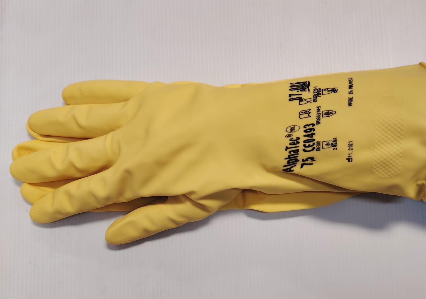 YELLOW HOUSEHOLD GLOVES SIZE S/M/L