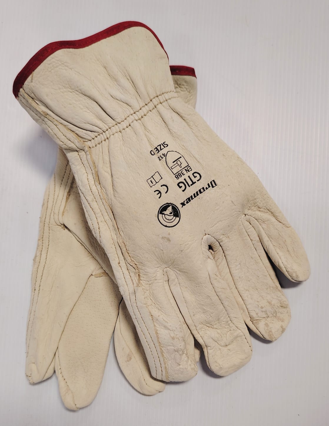 PIGSKIN GLOVES SIZE 10